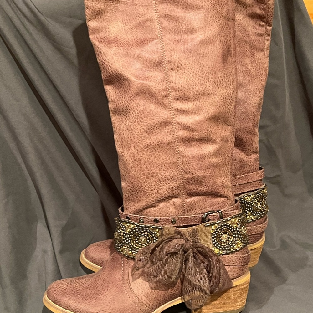 Not Rated tall fashion boots cowgirl country sz 6